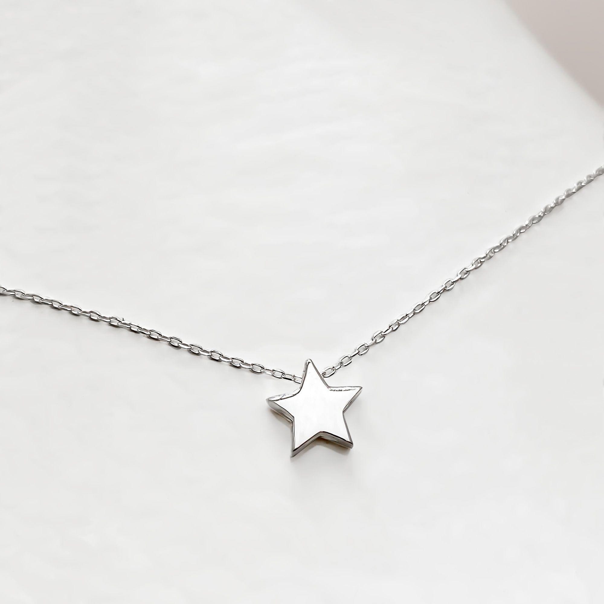 Collar Estrella Plata Fina 925-1