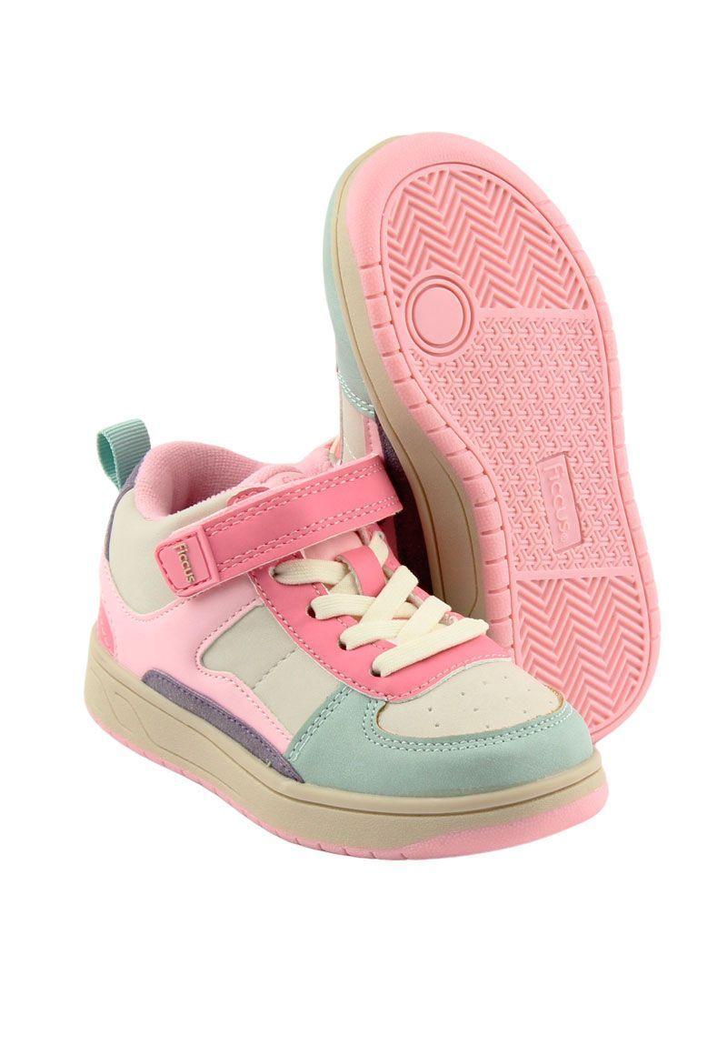 Zapatilla urbana caña velcro elastico a caminar niña 848-3