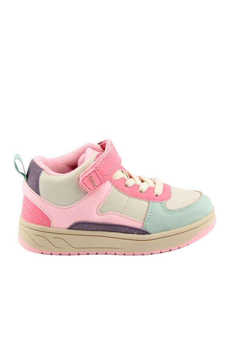 Zapatilla urbana caña velcro elastico a caminar niña 848-0