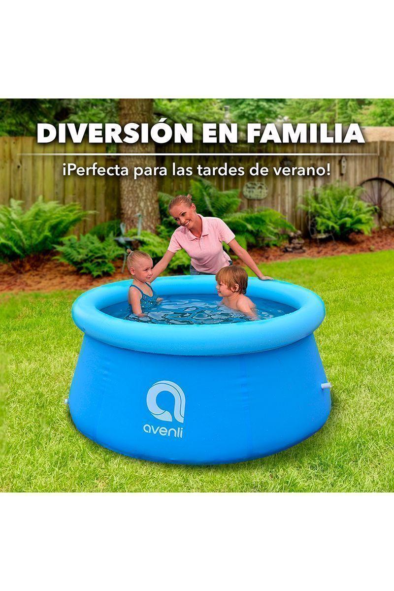 Piscina Inflable Redonda 1137Lts 73cmx180cm Celeste-4