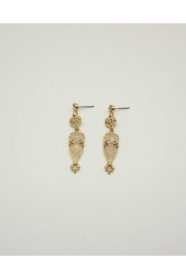 Aros Largos Dorados Shimmering Valencia ID-0