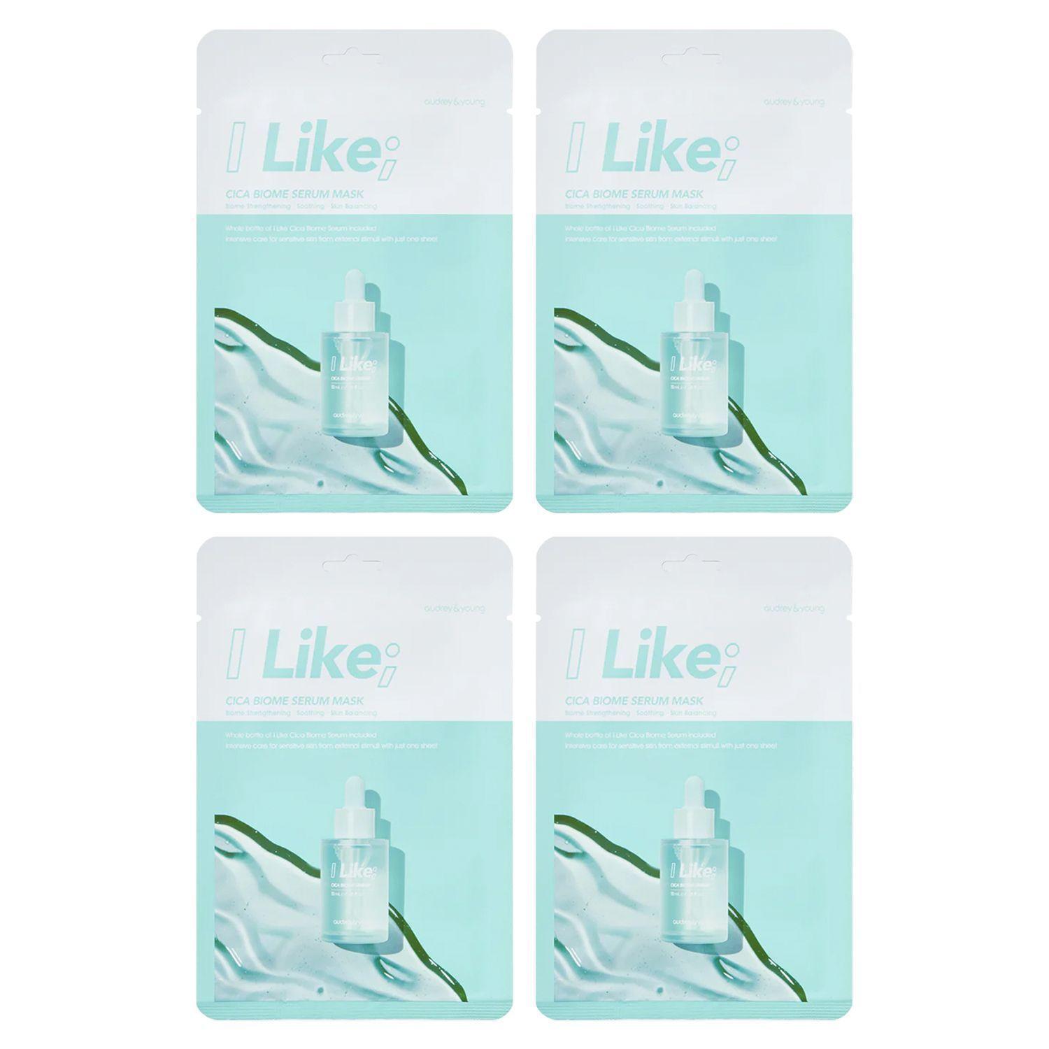 Pack 4 Mascarilla Facial Sérum "I Like" Audrey & Young-0