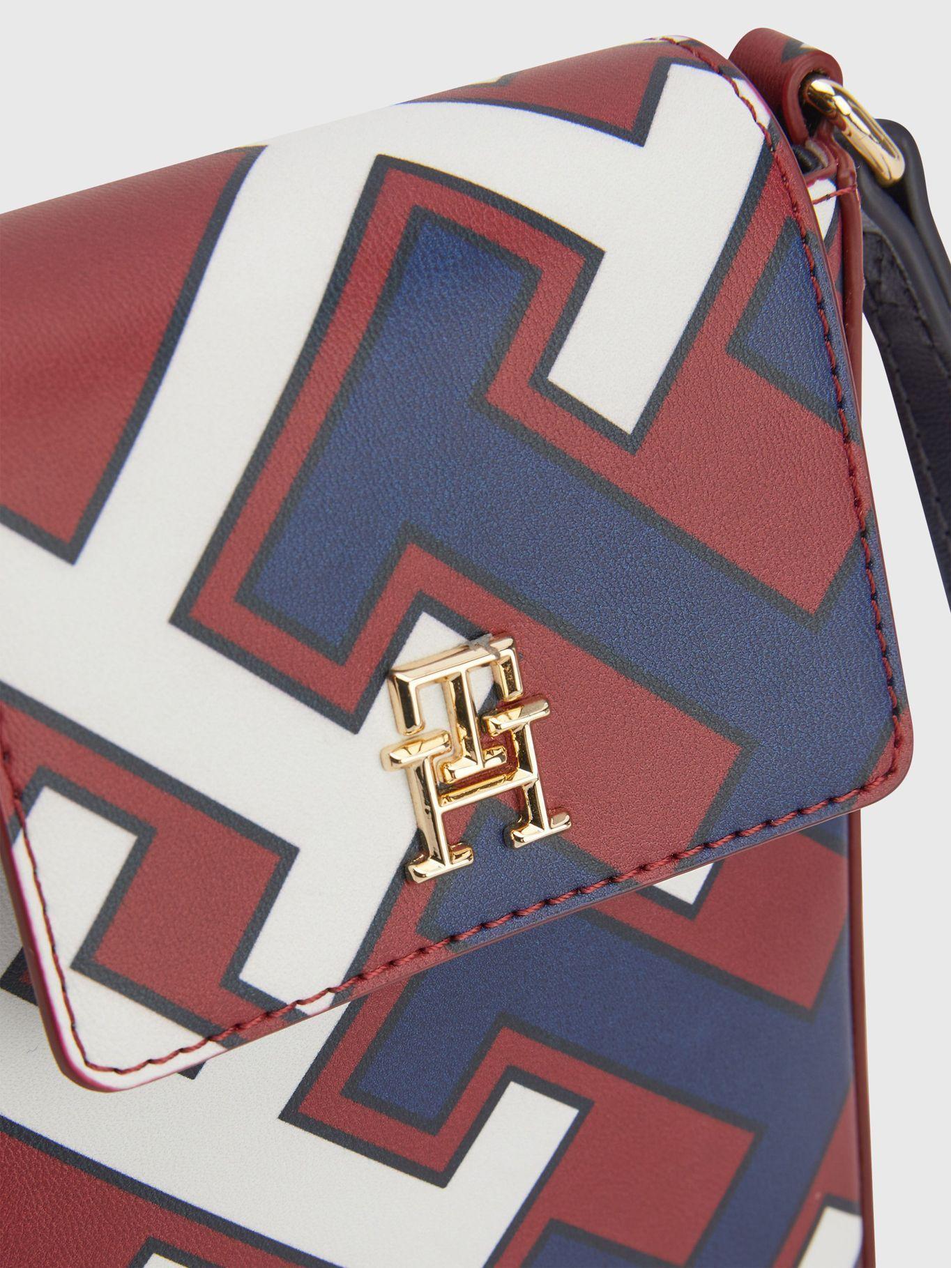 Bolso Para Teléfono Monogram Burdeo Tommy Hilfiger-2