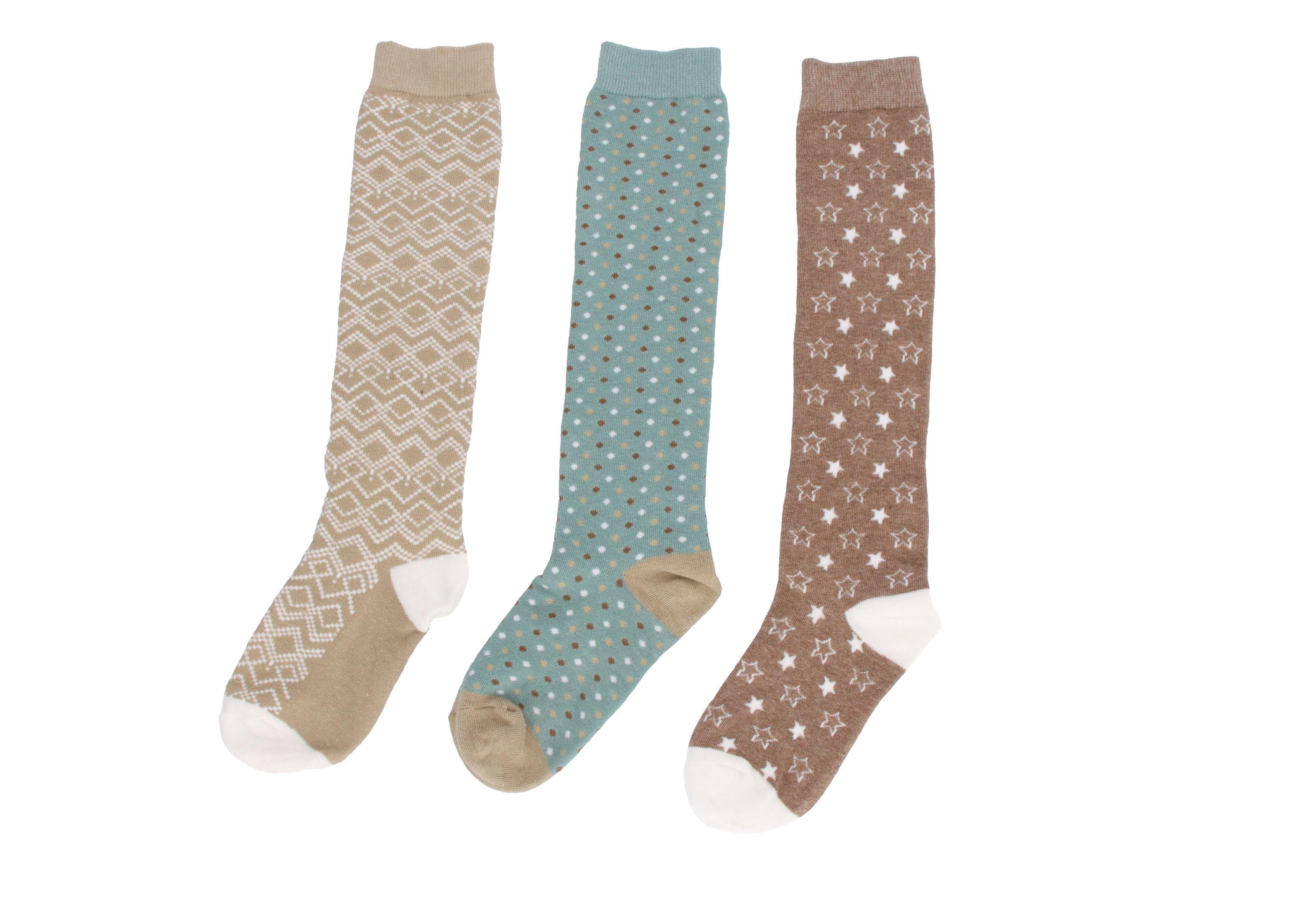 CALCETIN LARGO ALGODÓN PACK 3.-0