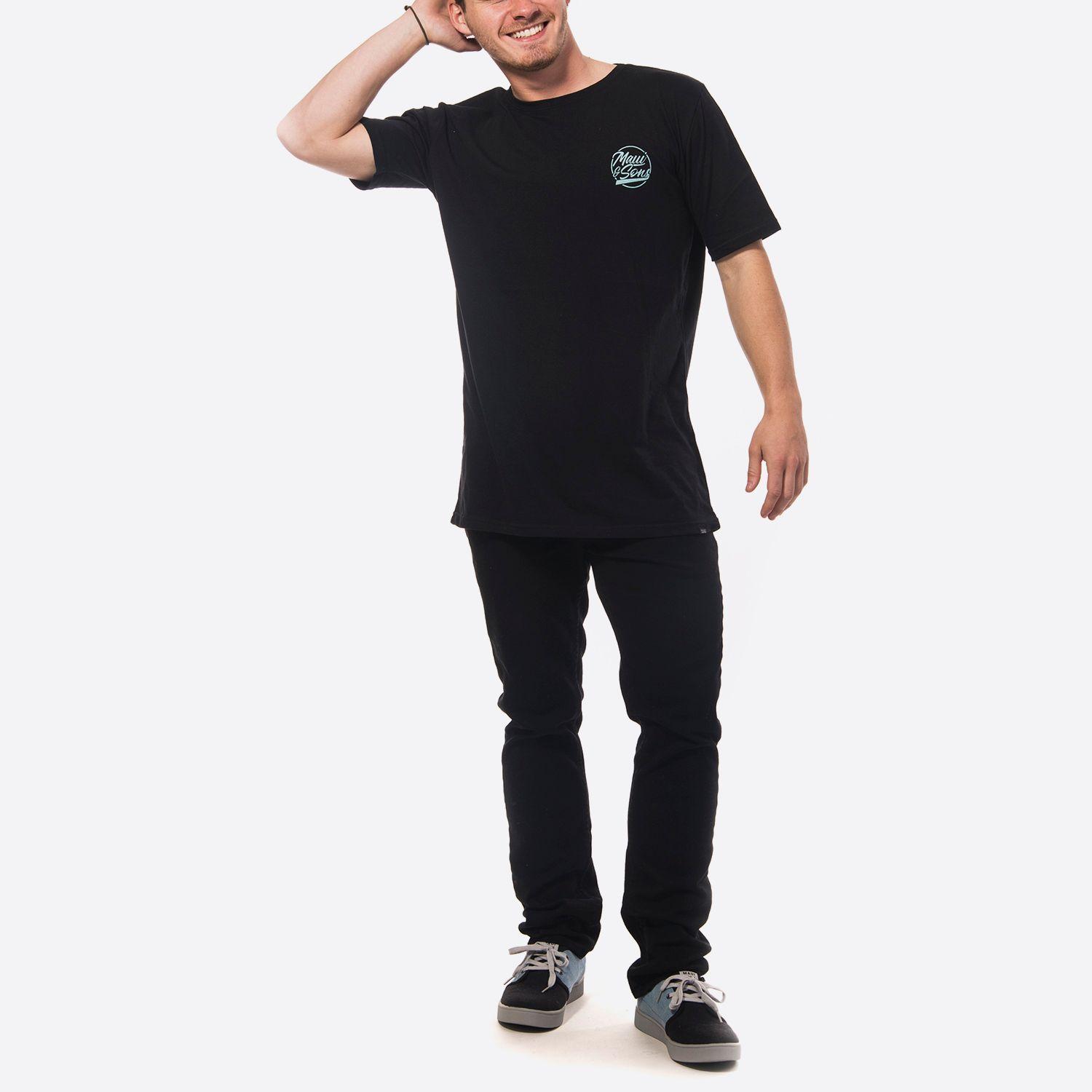 Polera M/C Hombre Negro Maui and Sons 5P282-MV19-2