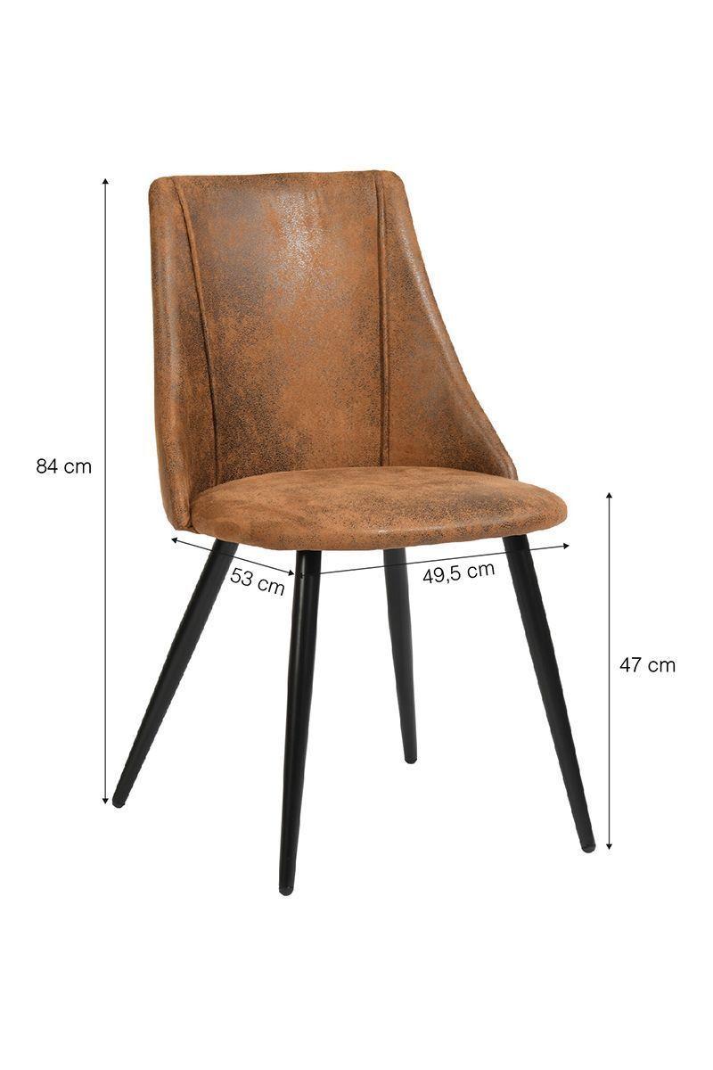 Pack 2 Sillas Comedor Moravia Café-2