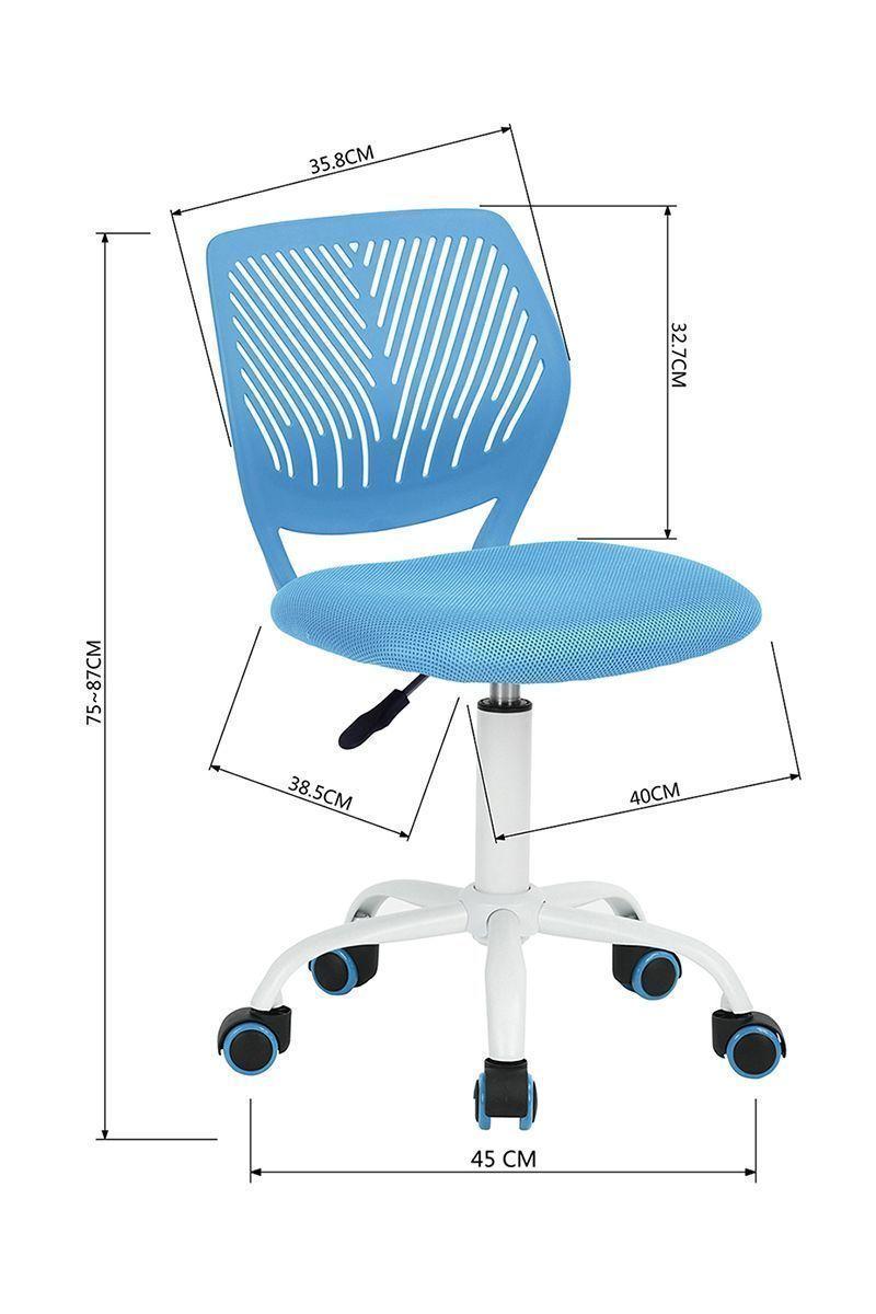 Silla Oficina PP Altura Ajustable Celeste-2