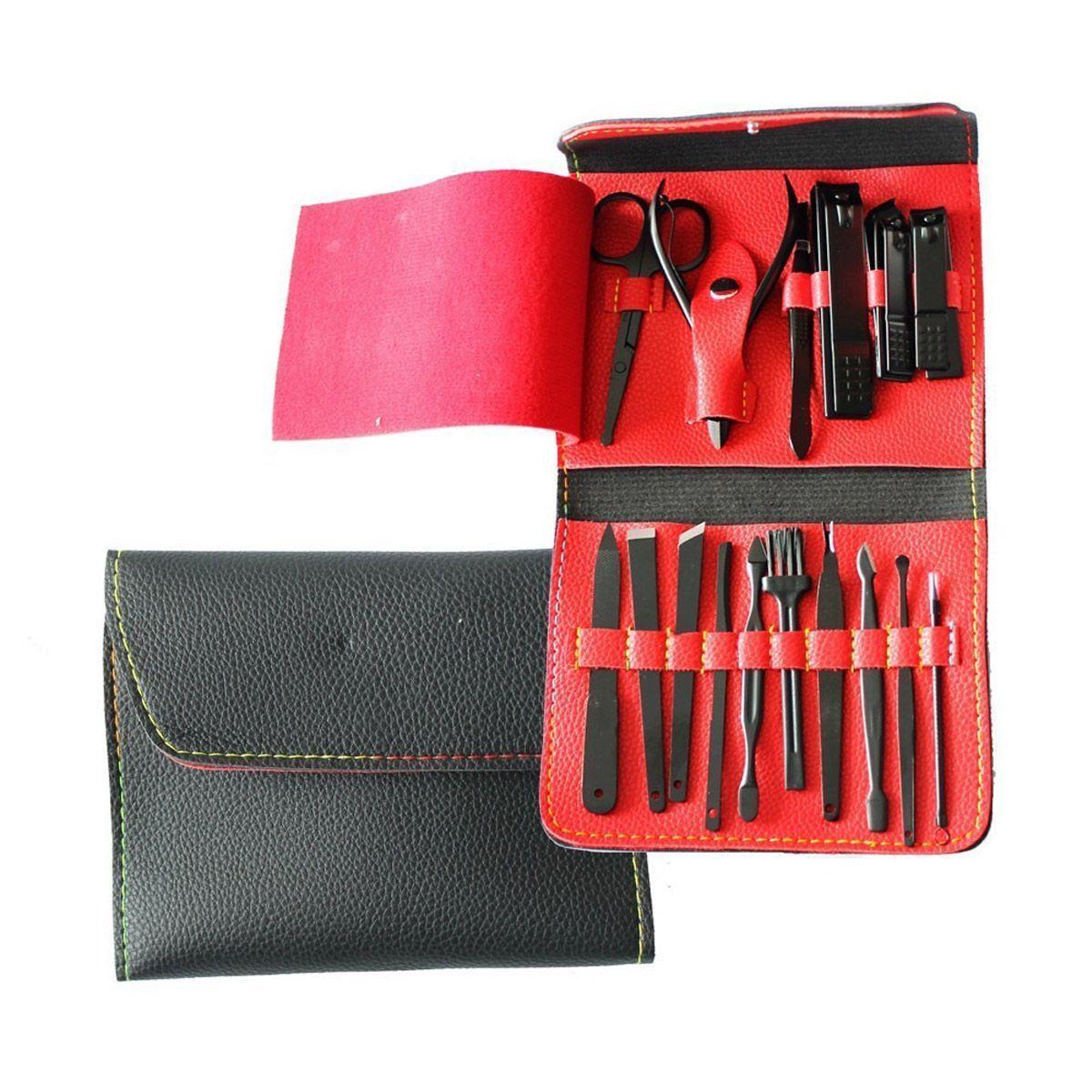 Set Completo Manicure Tijera Y Pinza Cejas Acero inoxidable-0