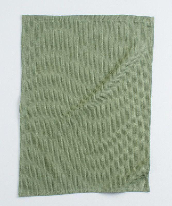 Set Paños De Cocina Mujer Lounge Flores Verde Y Amarillo-1