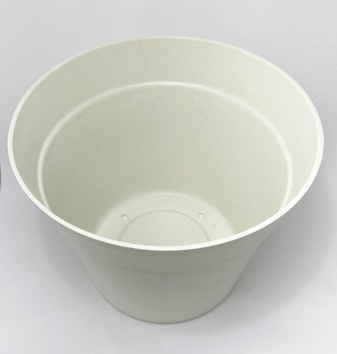 SET 2 MACETAS C/PLATO BIO CLASICO BLANCO 25X17-2