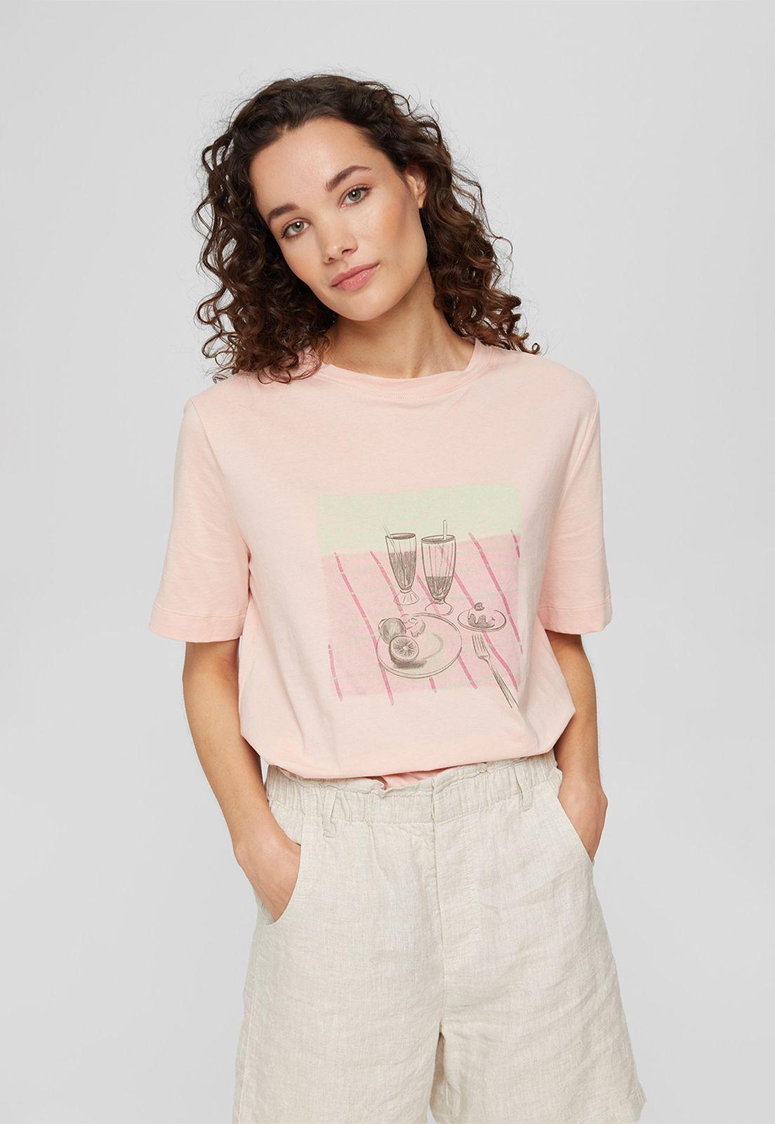 Polera Con Estampado Esprit-2