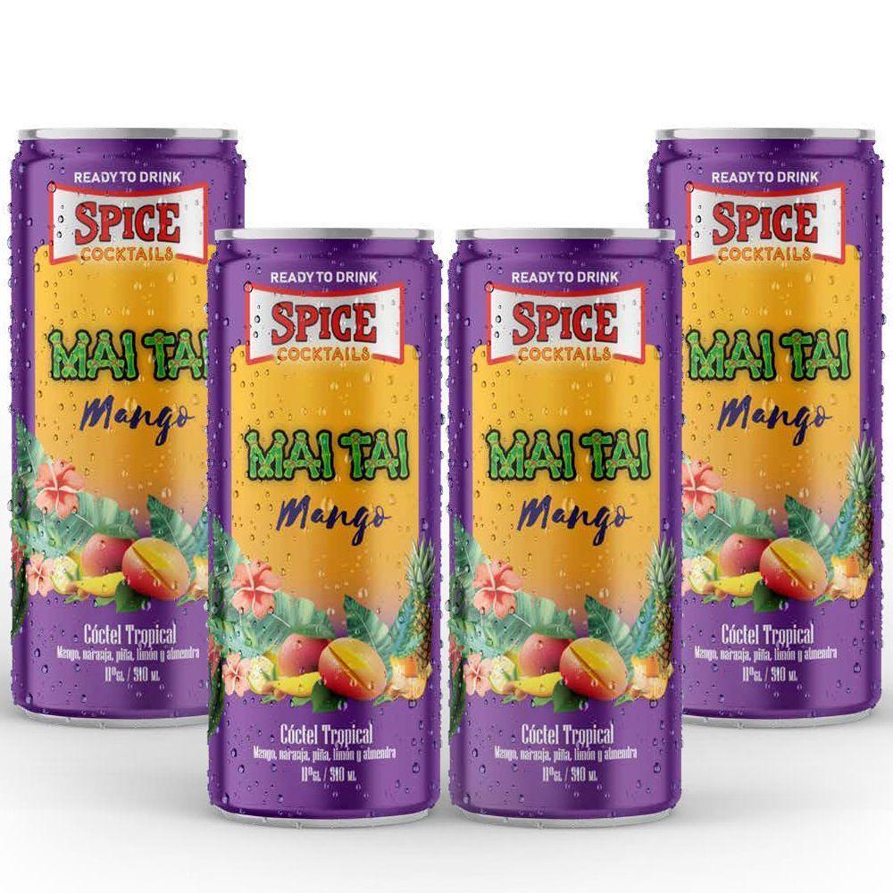 Pack Spice Mango Mai Tai  4 unidades lata-0