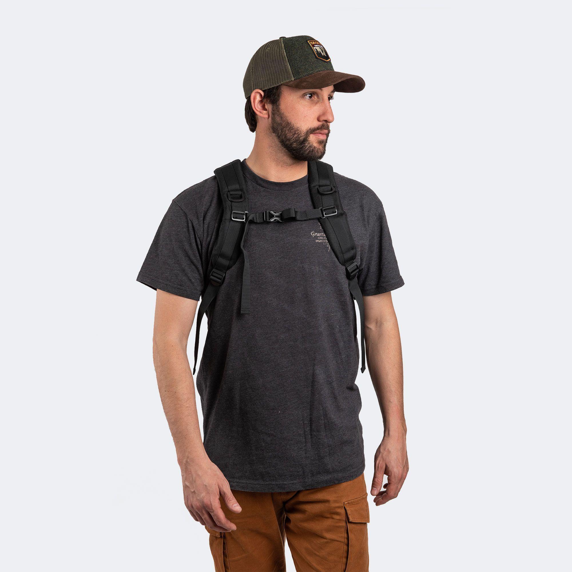Mochila Nylon Hakon 35L Black Gnomo-4