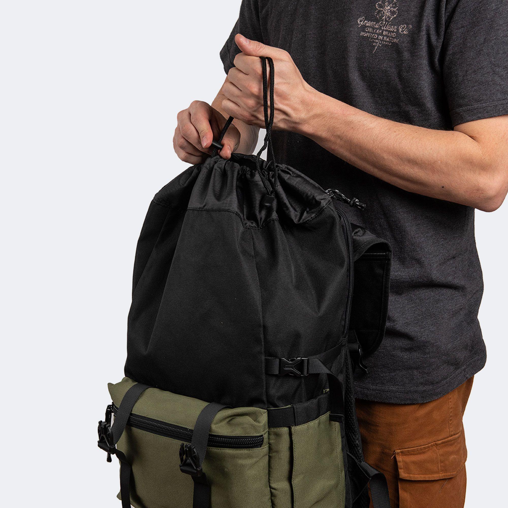 Mochila Nylon Hakon 35L Black Gnomo-5