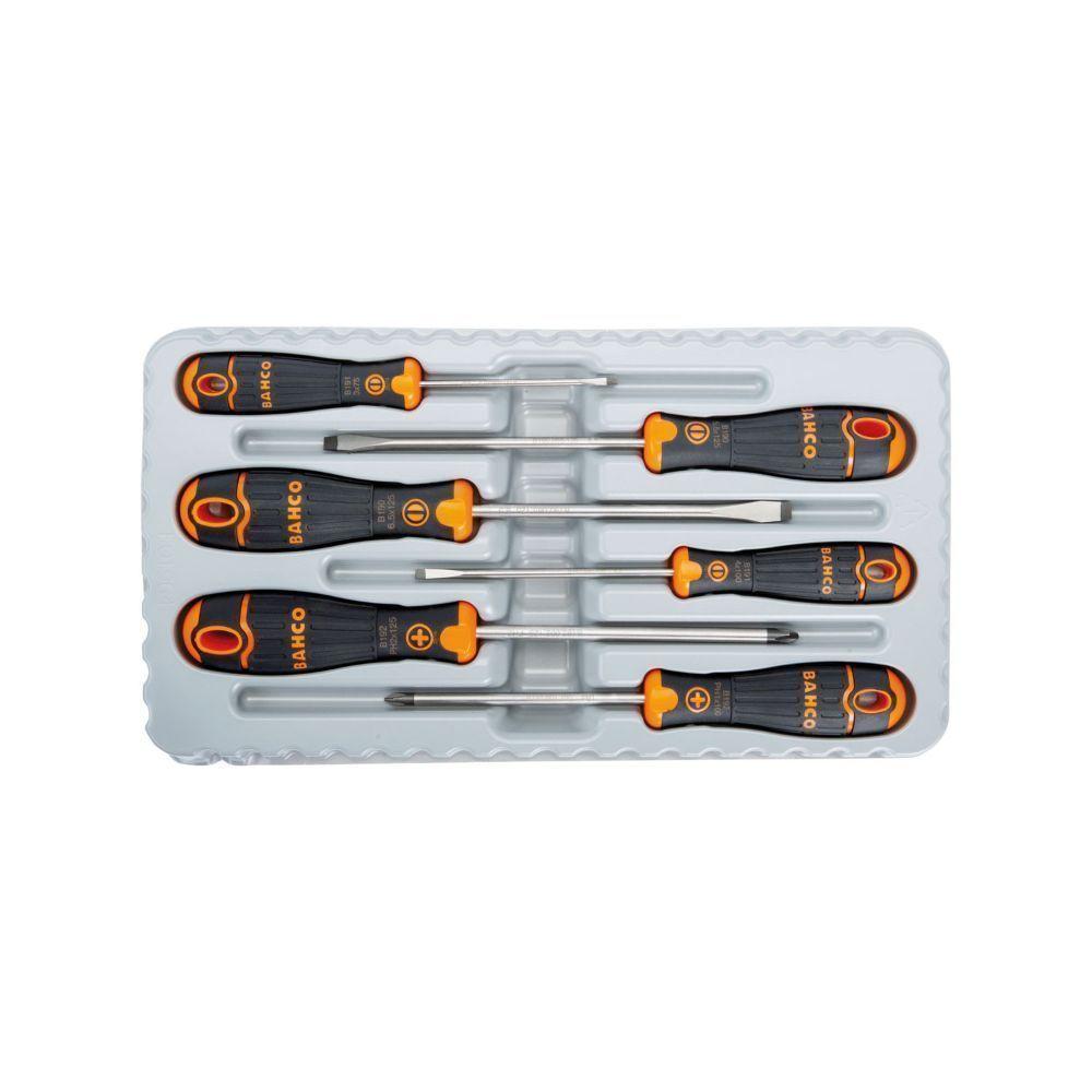 Juego De Destornilladores Bahco Fit 6 Piezas 4 Planos 2 Ph Bahco-1