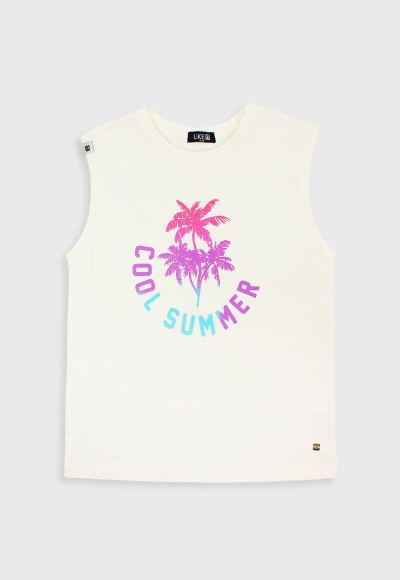 Polera teens niña s/ manga euforia 535-0