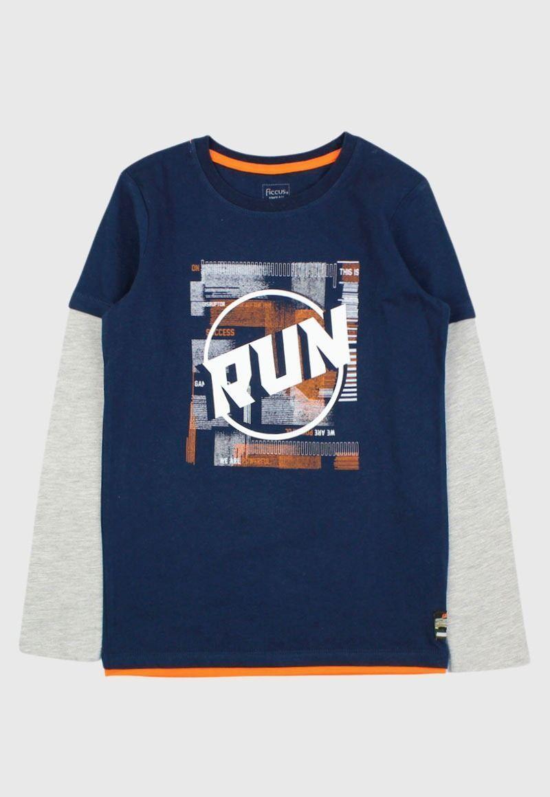 Polera Junior Niño Run Tech-0