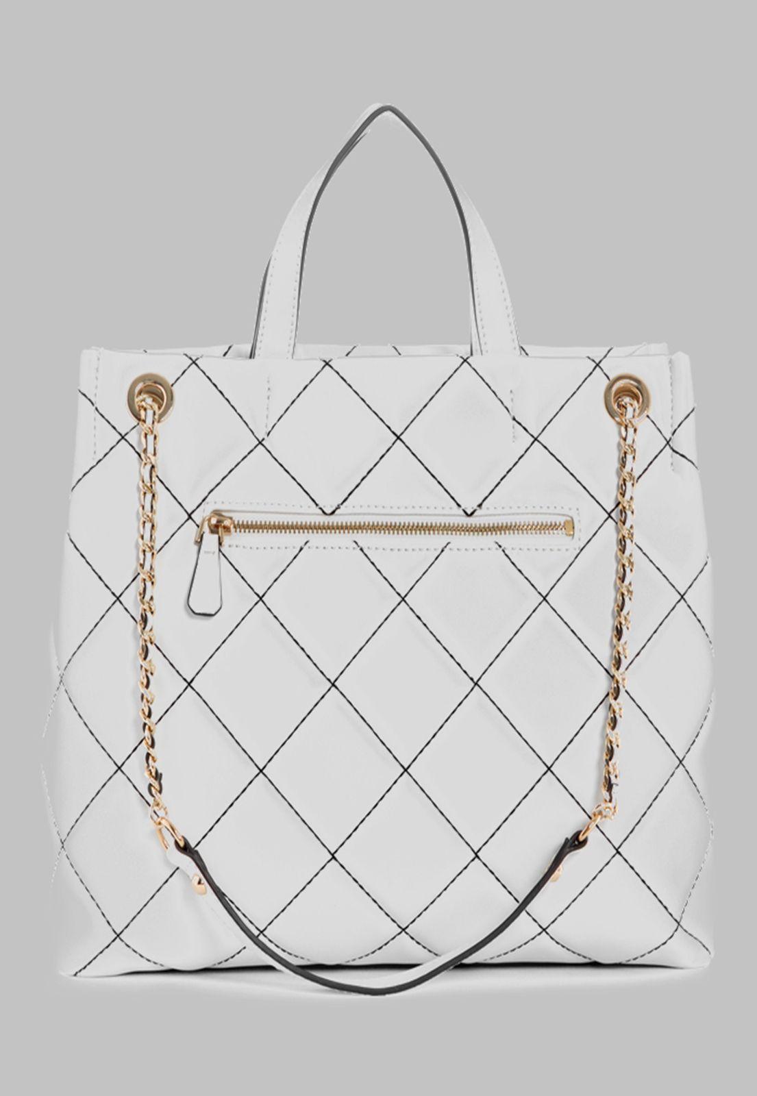 Cartera Guess Cessily Girlfriend Shopper Wml Blanco-2