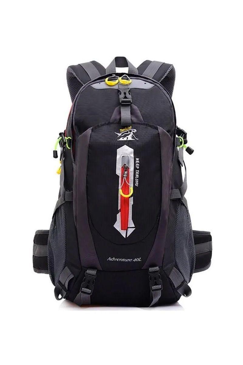 Mochila De Viaje Deportiva Trekking 40 Lts Negro-0