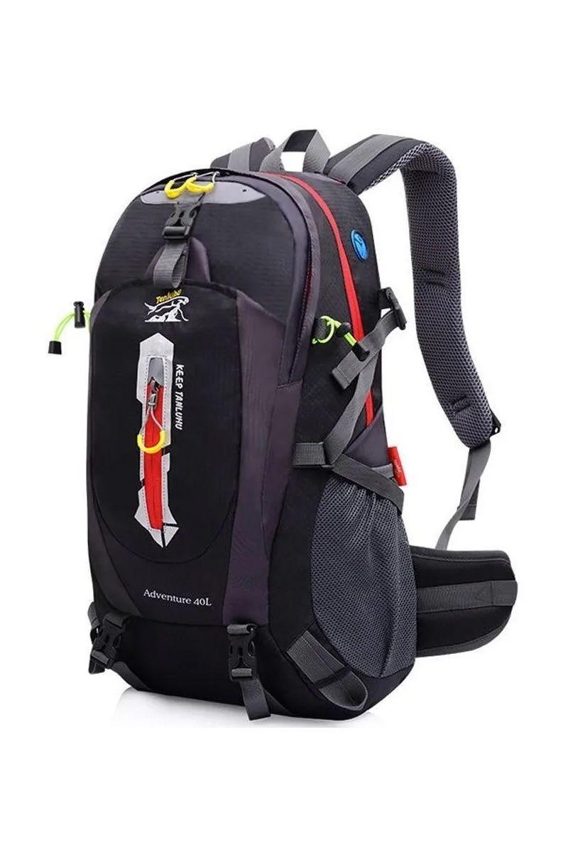 Mochila De Viaje Deportiva Trekking 40 Lts Negro-1