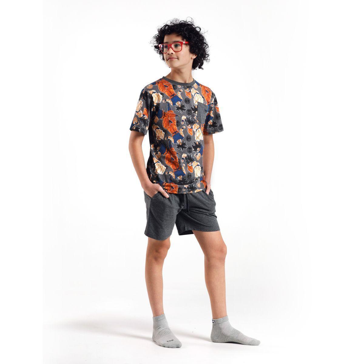 Pijama Niño Dragon Ball Z Goku C2 Top-0