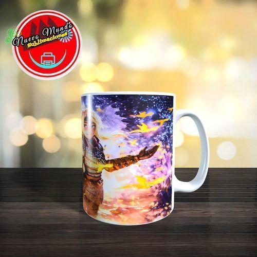 Taza Blanca De Cómo Entrenar A Tu Dragón - Hipo Y Astrid-1
