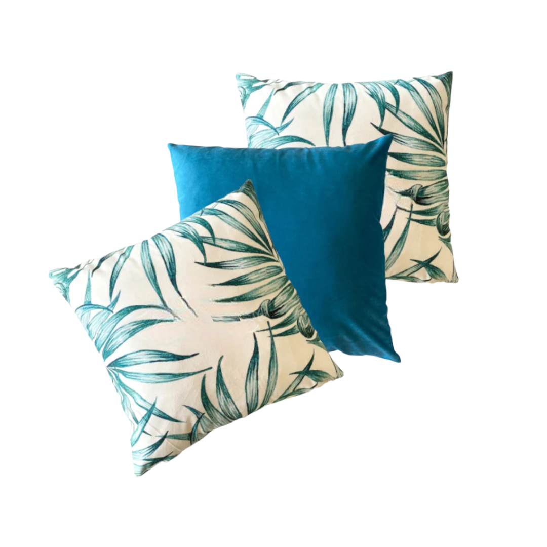 COMBO FUNDAS SELVA TURQUESA X3-0