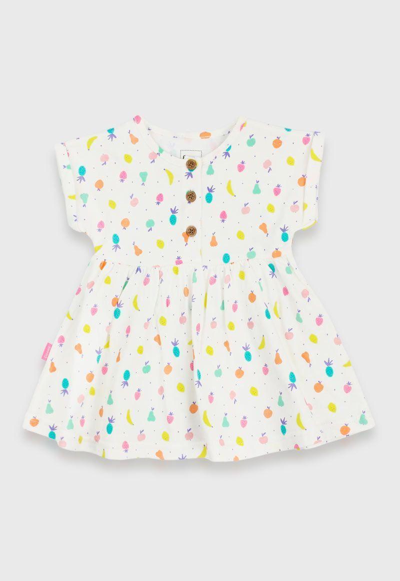 Vestido newborn niña algodón 133-0