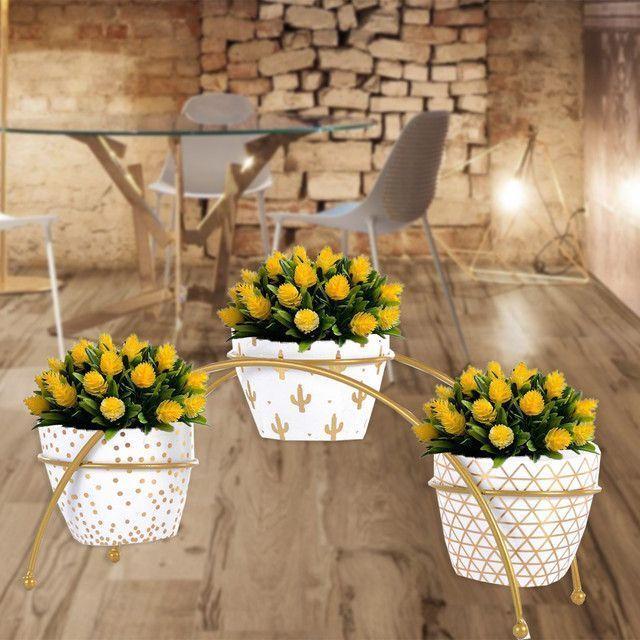 Maceta Decorativa Ankara Triple Con Soporte-3