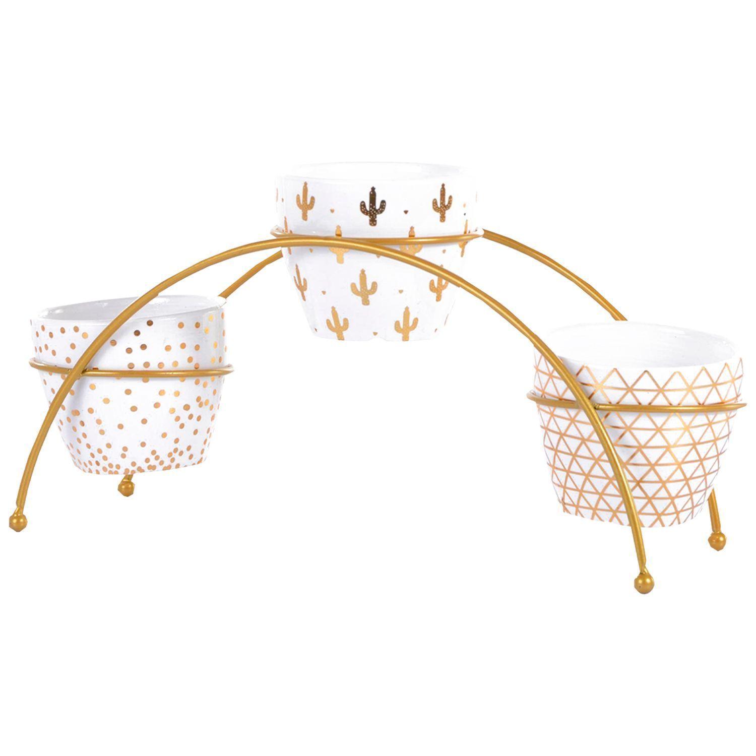 Maceta Decorativa Ankara Triple Con Soporte-0