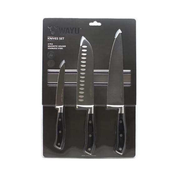 SET CUCHILLOS + BLOCK MAGNETICO WAYU-2