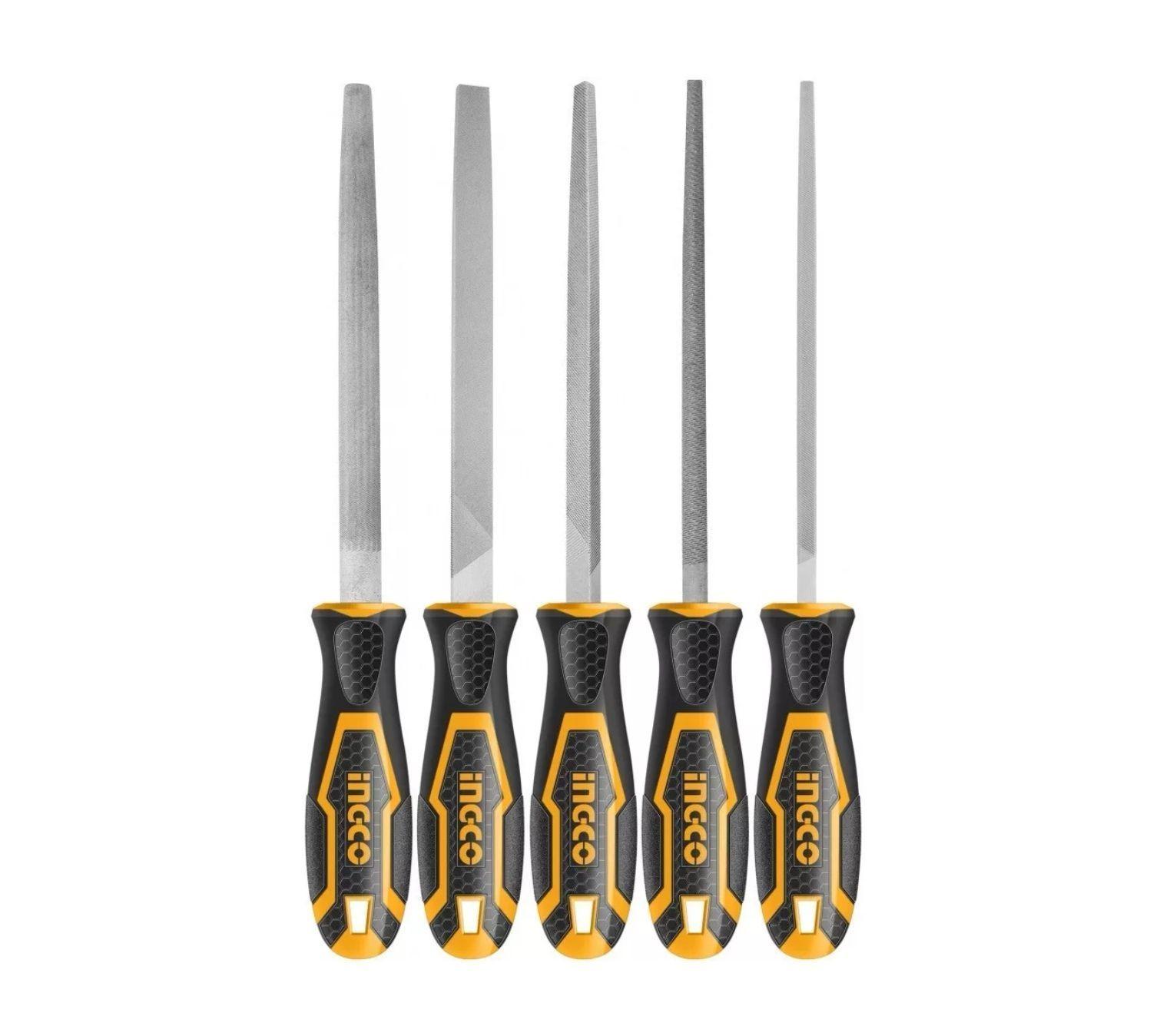 Set Juego De 5 Limas Ingco 8 Pulgadas Acero Indust-3
