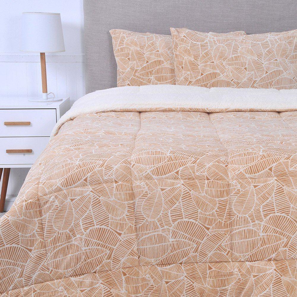 Plumón Coral Print Sherpa 2 Plazas Nómade-0