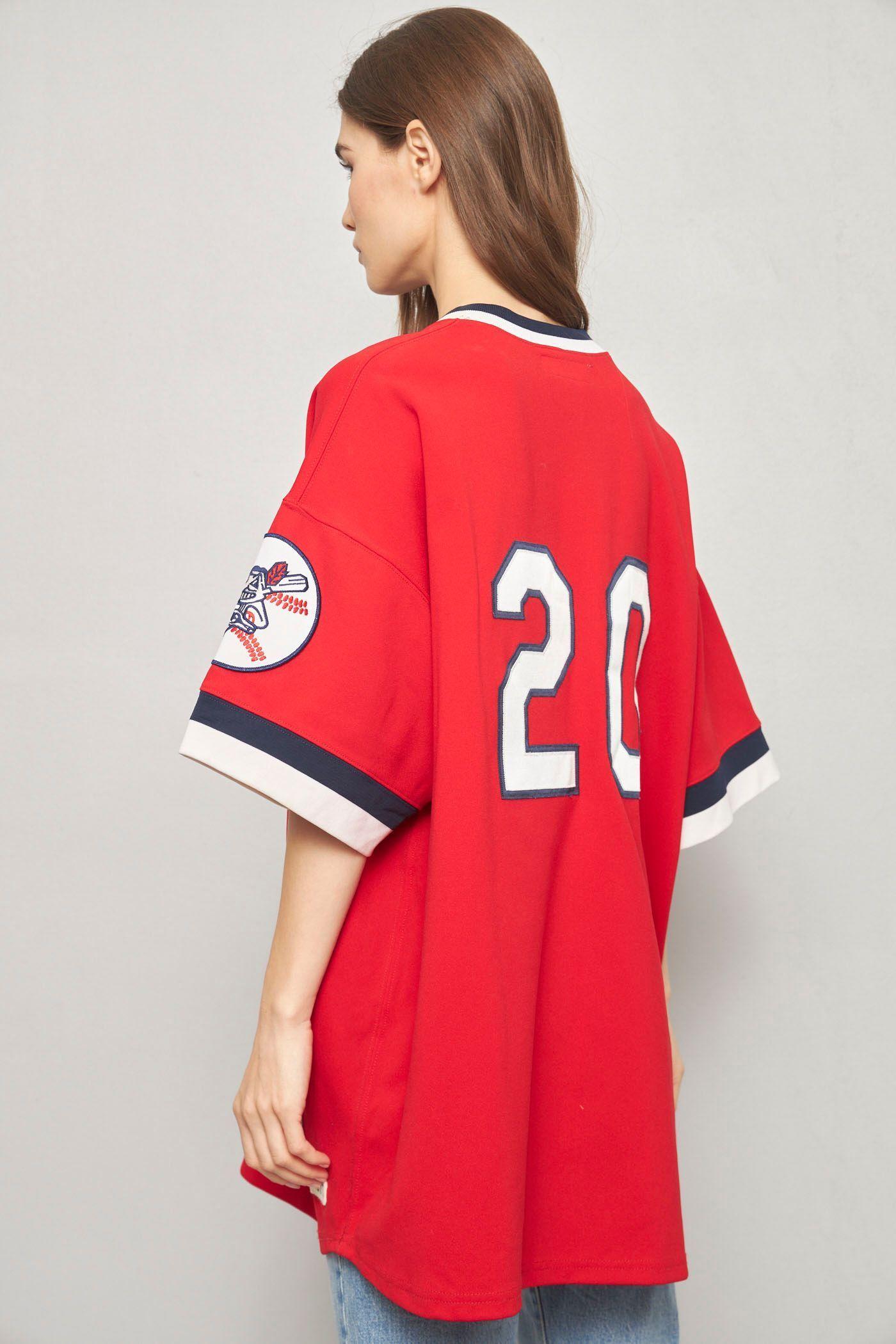 Polera casual reciclado rojo mitchell & ness talla 2XL-2