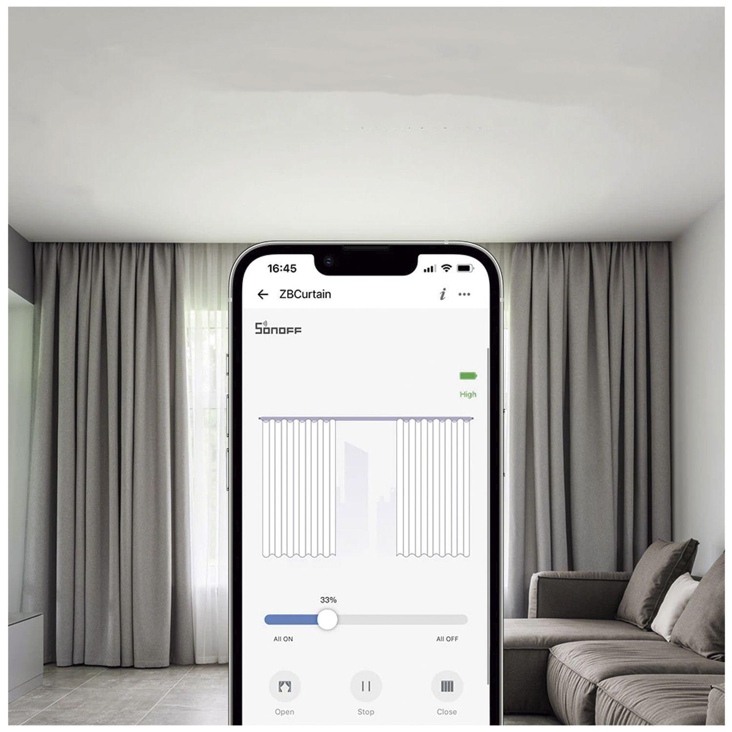 Motor de Cortina Inteligente Zigbee ZBCurtain Sonoff-6