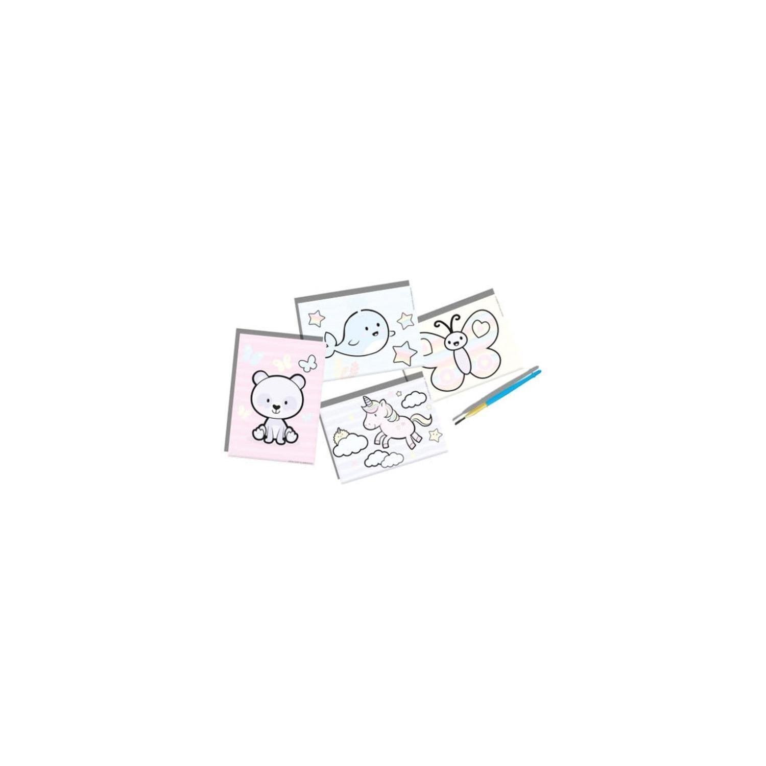 Coloreando Tarjetas De Fantasía Con Agua-2