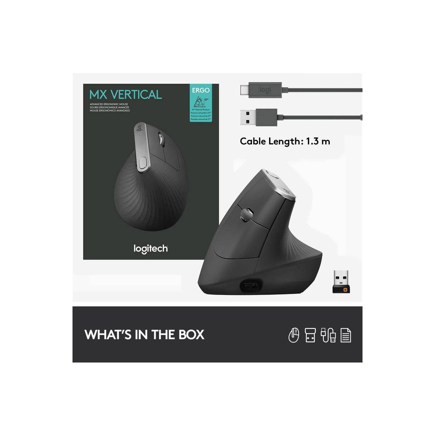 Mouse Inalambrico Logitech Mx Vertical-3