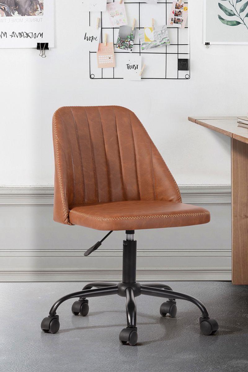 Silla Oficina Pu Altura Ajustable y Ruedas-1