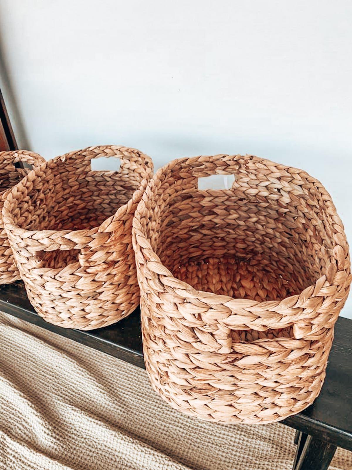 Canasto Rucue Fibras Naturales L - CAZANDO TESOROS-2