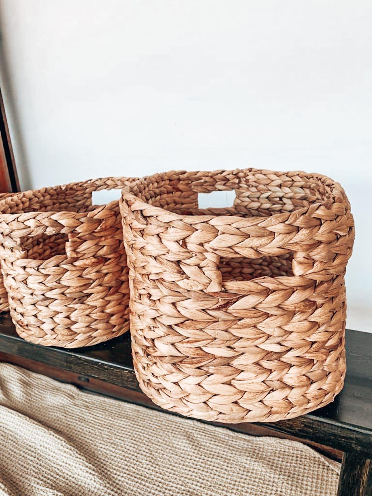 Canasto Rucue Fibras Naturales L - CAZANDO TESOROS-1