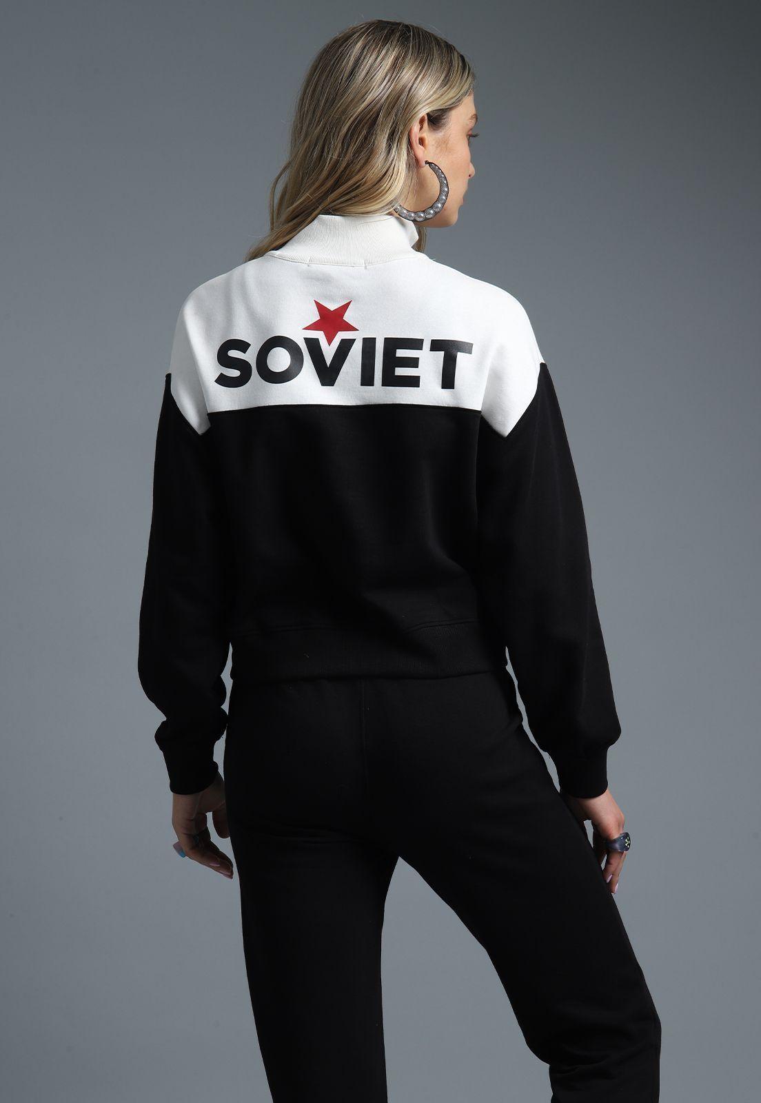 Poleron Half Zipper Mujer Soviet-5