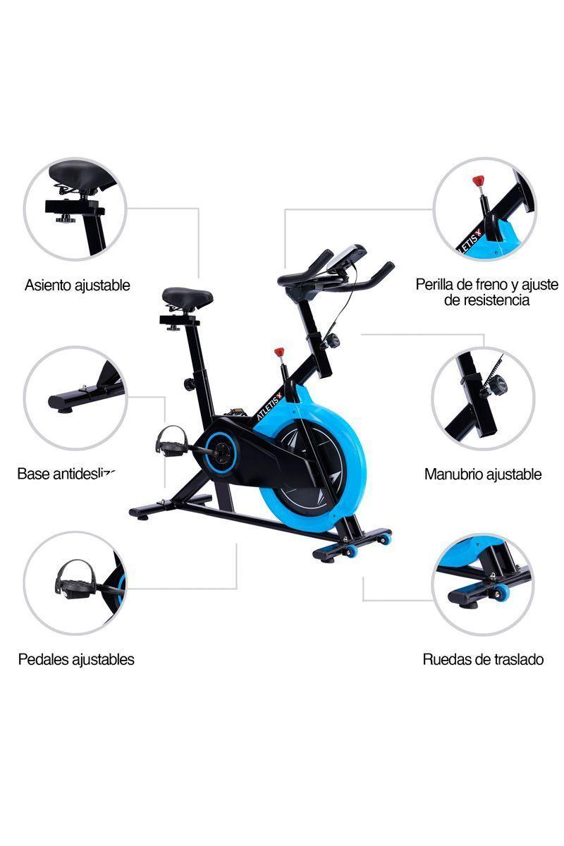Bicicleta Spinning Fitness Volante 10Kg Negro-3