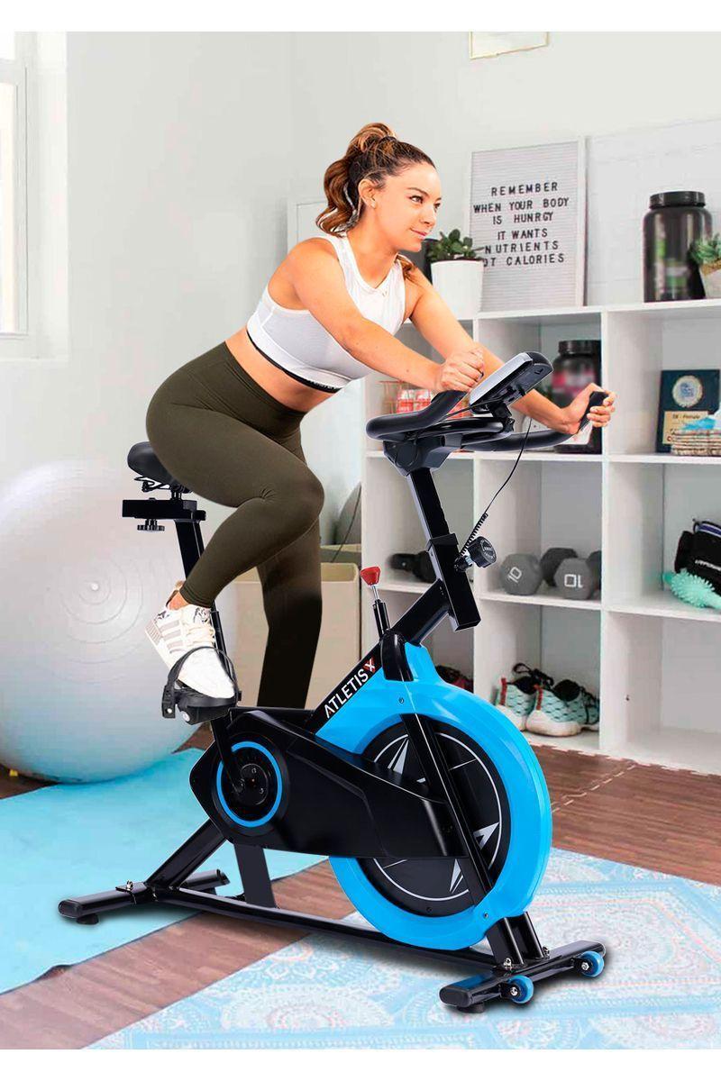 Bicicleta Spinning Fitness Volante 10Kg Negro-1