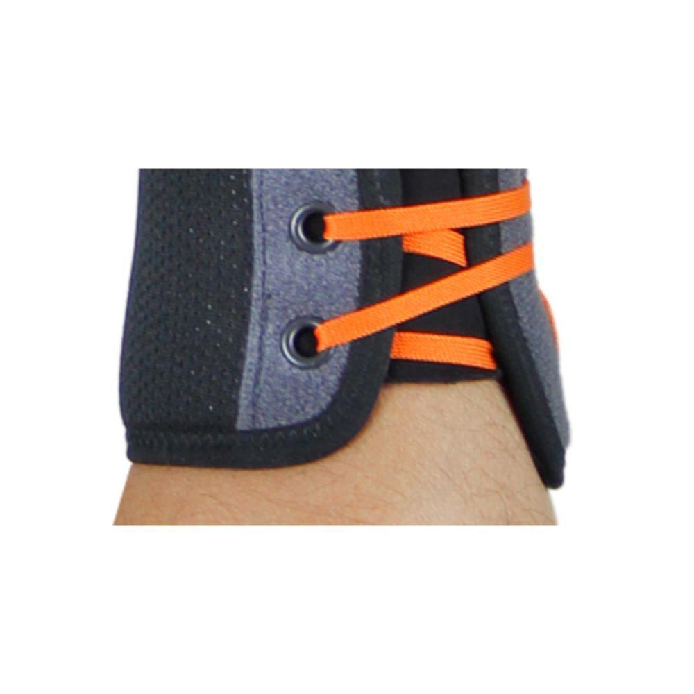 Muñequera con Cordones Naranjos Derecha Talla S/M-2