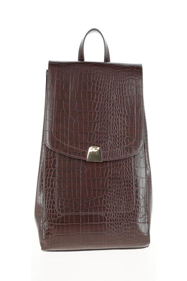 Mochila Croco Marrón i-D-0