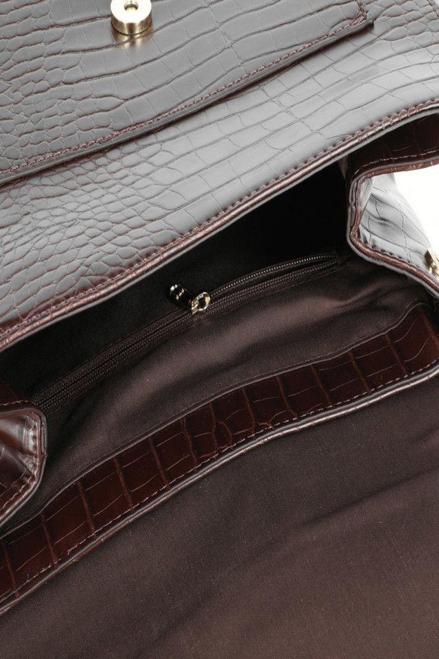 Mochila Croco Marrón i-D-2
