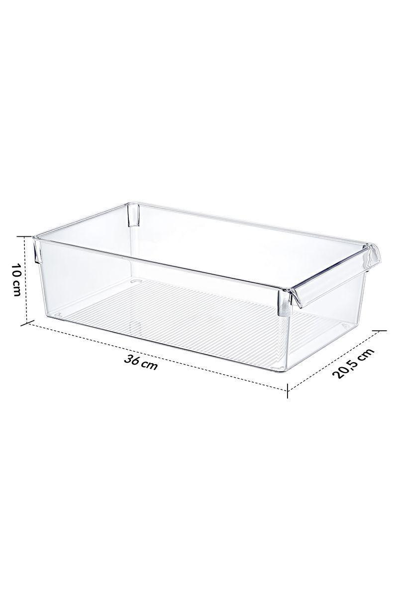 Organizador Alto Clear Con Tapa Maxi Transparente-2