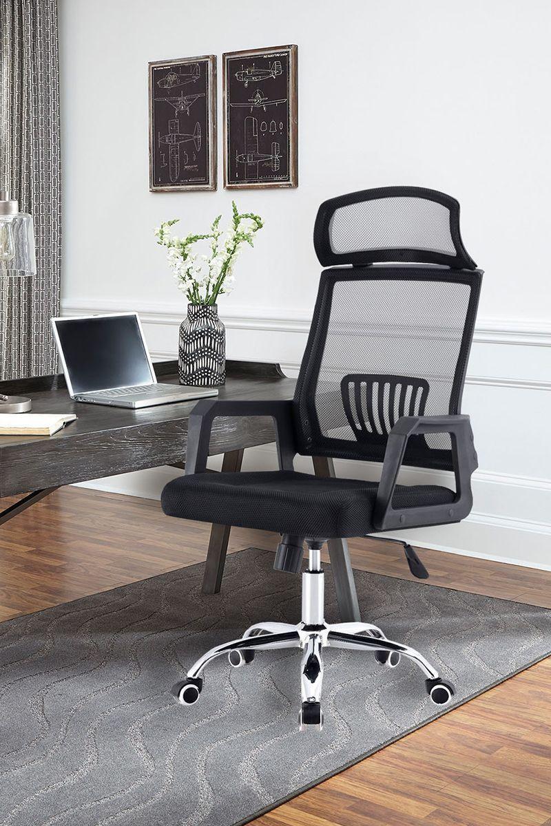 Silla de Oficina Respaldo Transpirable Negro-5