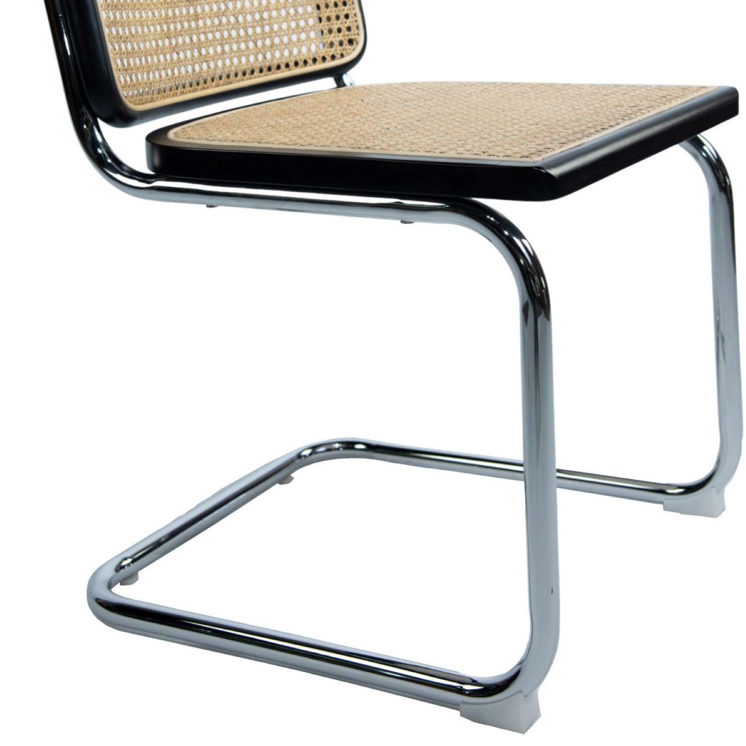 Sitial Cesca Natural Con Borde Negro 62x53x75 cm-3