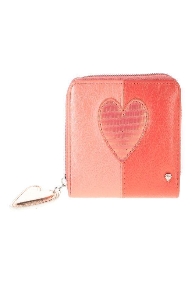 Billetera Mediana Corazon Rosa i-D-0